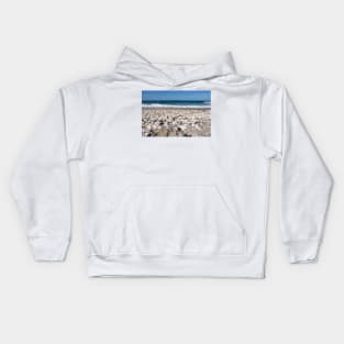 shells on the beach Kids Hoodie